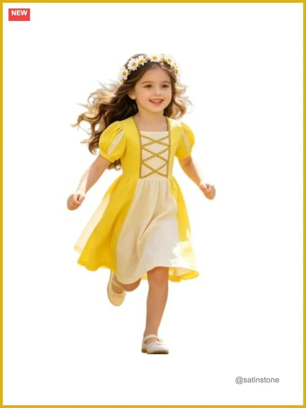 Girls Medieval Princess Dress Renaissance Irish Costume Fancy Gown Cotton